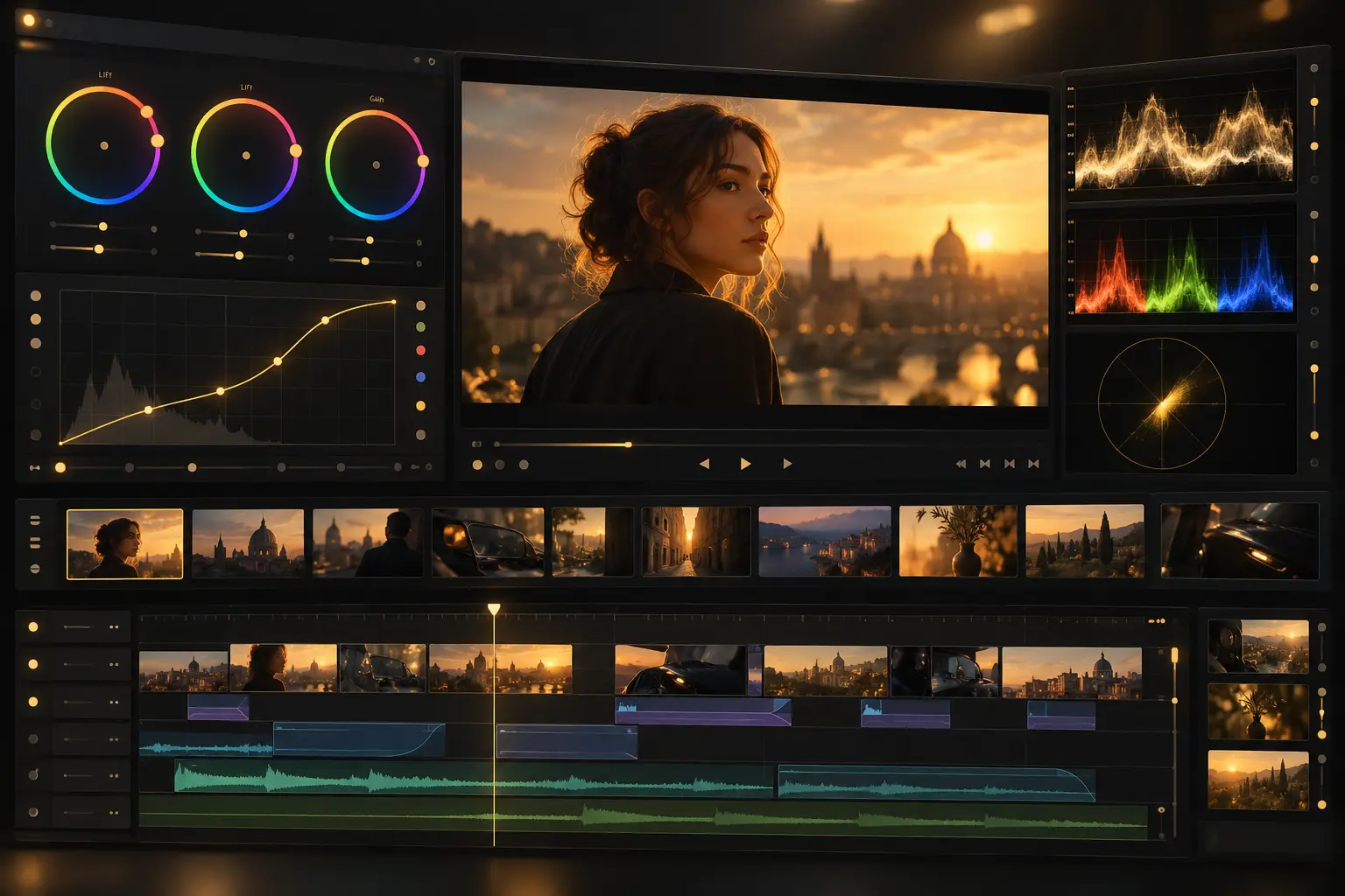 Color grading suite